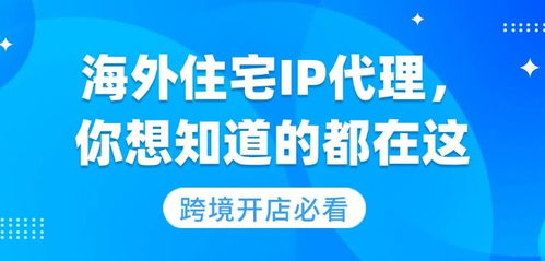 跨境開店必讀 海外住宅IP代理的選擇與代理代辦服務指南
